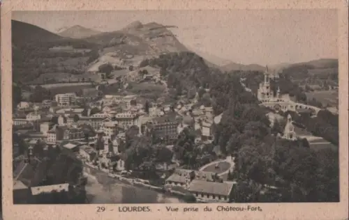 Frankreich - Frankreich - Lourdes - Vue prise du Chateau-Fort - 1939