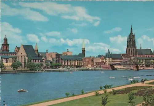 Frankfurt Main - Mainpartie und Dom - ca. 1975