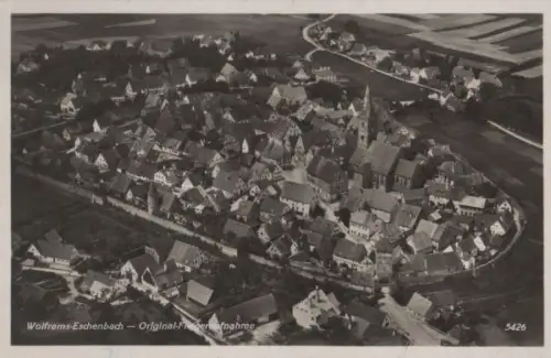Wolframs-Eschenbach - Original-Fliegeraufnahme - ca. 1940