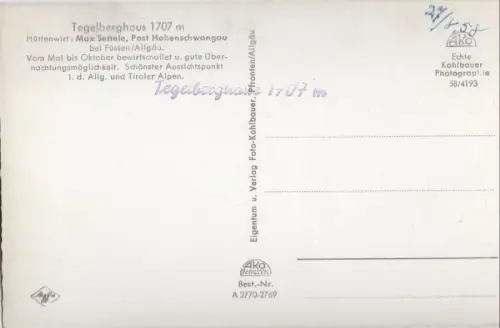 Füssen - Tegelberghaus