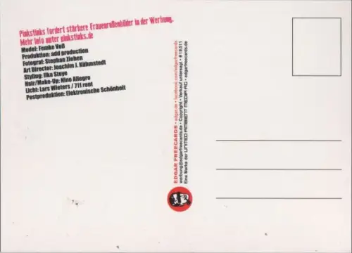 Werbekarte Pinkstints