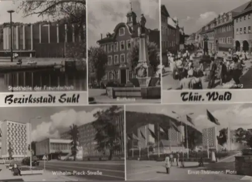 Suhl - u.a. Stadthalle der Freundschaft - 1977