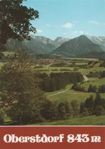 Oberstdorf mit Hochfrott - ca. 1985