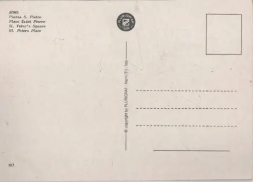 Italien - Rom - Roma - Italien - Piazza S. Pietro