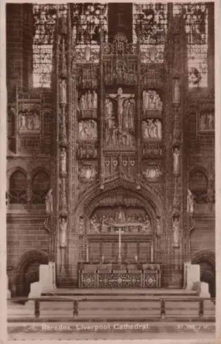 Großbritannien - Großbritannien - Liverpool - Kathedrale, Reredos - 1930