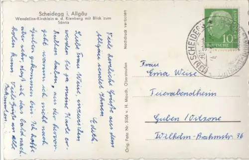 Scheidegg - Wendelins-Kirchlein