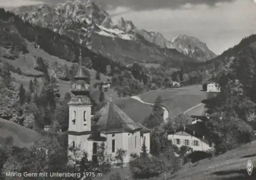 Berchtesgaden - Maria Gern mit Untersberg - ca. 1975