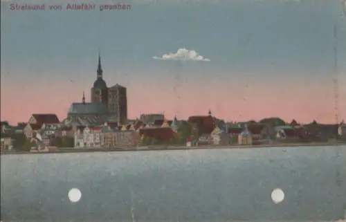 Stralsund - von Altefähr gesehen - ca. 1925