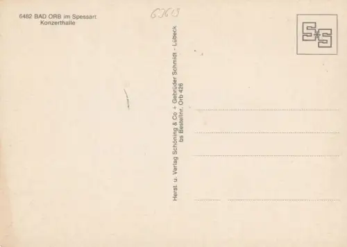 Bad Orb - Konzerthalle