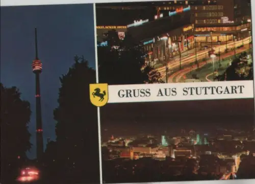 Stuttgart - 3 Teilbilder - ca. 1985