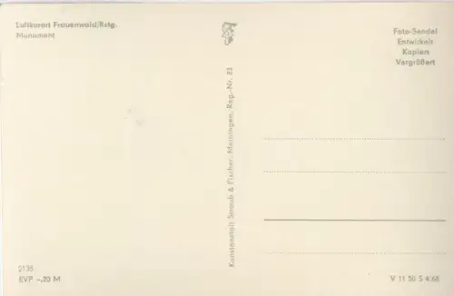 Frauenwald - Monument