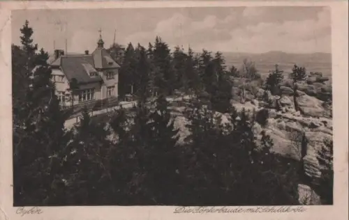 Kurort Oybin - Töpferbaude mit Schildkröte - 1924