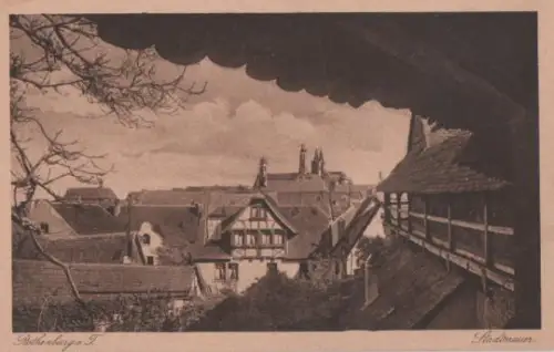 Rothenburg Tauber - Stadtmauer - ca. 1955