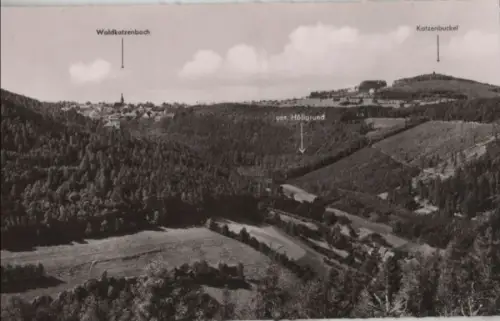Waldkatzenbach (OT von Waldbrunn) - mit Katzenbuckel - ca. 1960