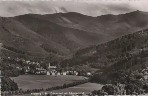 Freiburg - Günterstal mit Schauinsland - ca. 1960