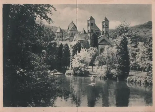 Maria Laach (Glees) - Blick vom Schwanenweiher - 1949