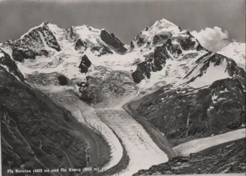 Schweiz - Schweiz - Piz Bernina - mit Piz Roseg - ca. 1965