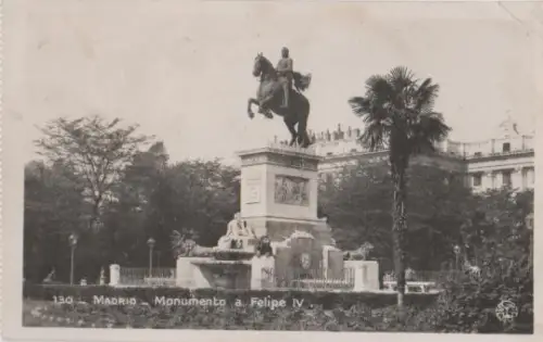 Spanien - Spanien - Madrid - Monumento a Felipe IV - 1935