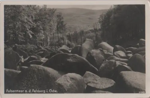 Odenwald - Felsenmeer a. d. Felsberg - ca. 1955