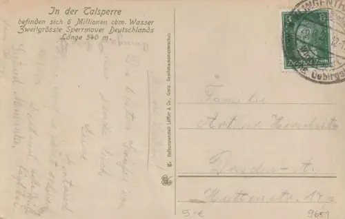 Muldenstein - Talsperre