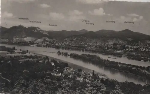 Siebengebirge - mit Insel Nonnenwerth - 1961