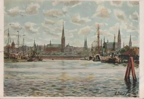 Lübeck - Einfahrt in den Hafen