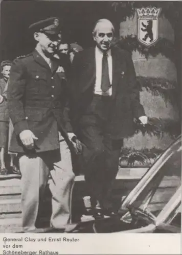 Ernst Reuter mit Gen. Clay - ca. 1950
