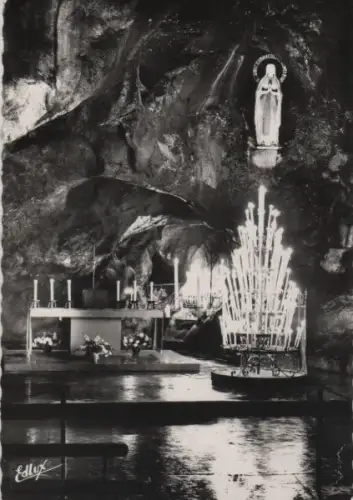 Frankreich - Frankreich - Lourdes - La Grotte Miraculeuse de nuit - 1998