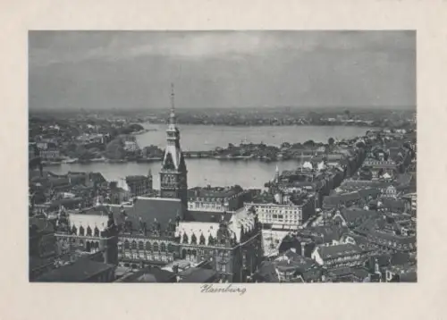Hamburg - unbedruckte Rückseite - ca. 1955