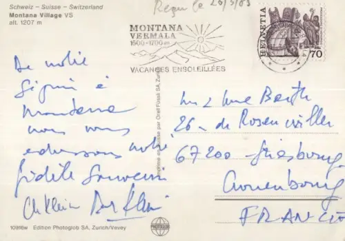 Schweiz - Montana - Schweiz - Village