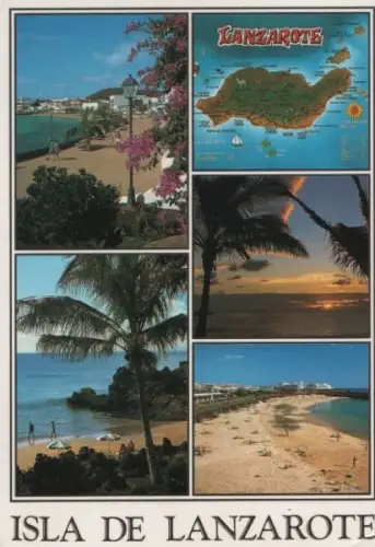 Spanien - Spanien - Lanzarote - 5-Bilder-Karte - 1991