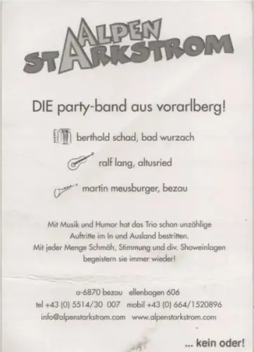 Alpen Starkstrom Party-Band