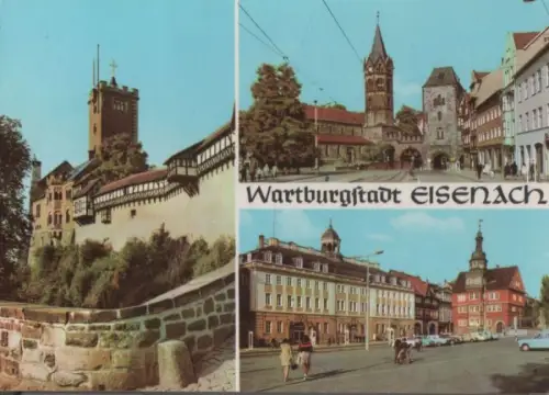 Eisenach - u.a. Wartburg von Osten - 1976