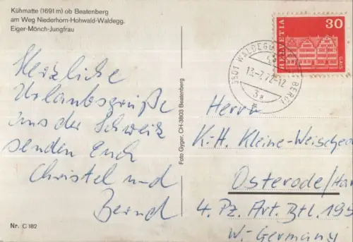 Schweiz - Beatenberg - Schweiz - Kühmatte