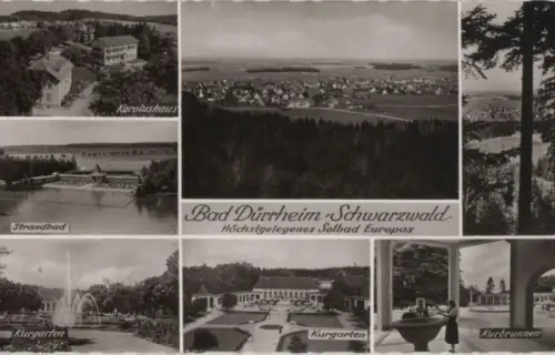 Bad Dürrheim - u.a. Kurgarten - ca. 1960
