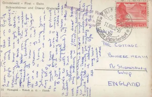 Schweiz - Grindelwald - Schweiz - Firsdt-Bahn
