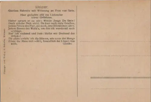 Weimar - Goethes Ruhesitz