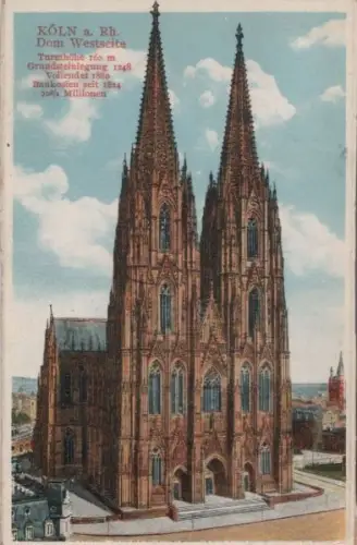 Köln - Westseite des Doms - ca. 1925