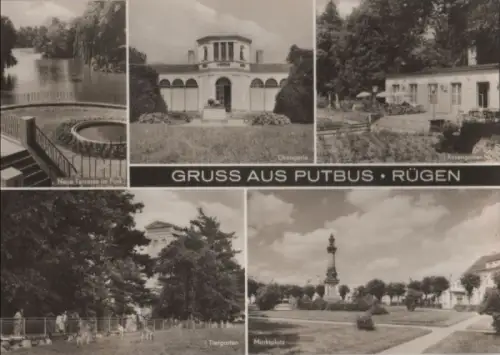 Putbus - u.a. Terrasse im Park - 1974