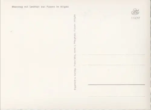 Füssen - Maxsteg mit Lechfall