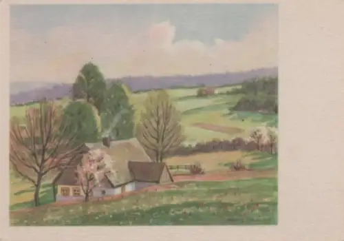 Bauernhof im grünen Land - ca. 1955