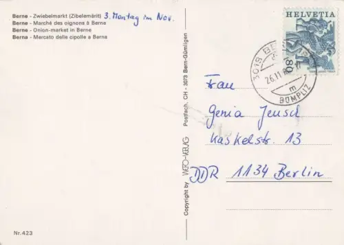 Schweiz - Bern - Schweiz - Zwiebelmarkt
