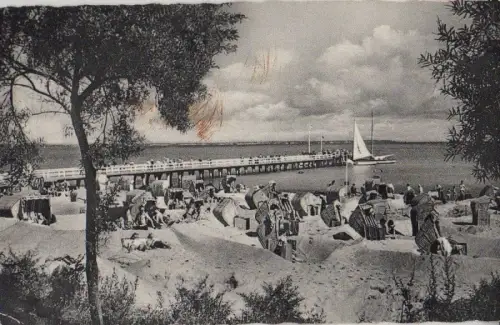 Timmendorfer Strand - Partie an der Landungsbrücke - ca. 1960