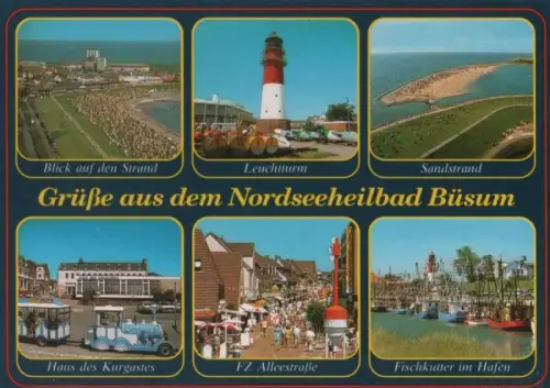 Büsum - u.a. Blick auf den Strand - 1994