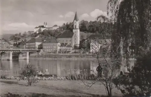 Passau - Innstadt mit Mariahilfkirche - 1959
