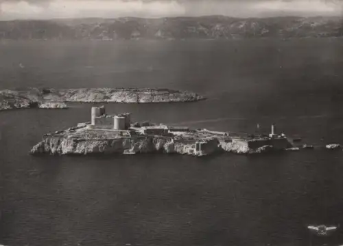 Frankreich - Frankreich - Marseille - Vue aerienne du Chateau de If - 1961
