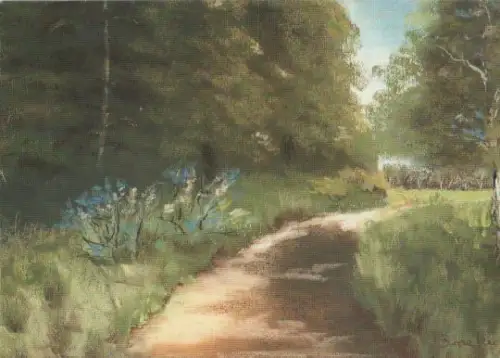 G. Bracker - Blaue Blüten am Weg - 2004