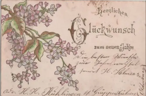 Zum neuen Jahr Glückwunsch