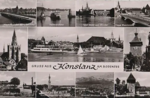 Konstanz - u.a. Gondelhafen - 1954