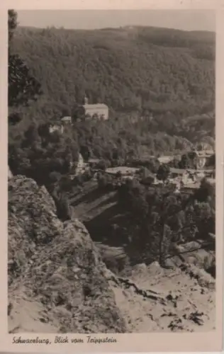 Schwarzburg - Blick vom Trippstein - ca. 1955
